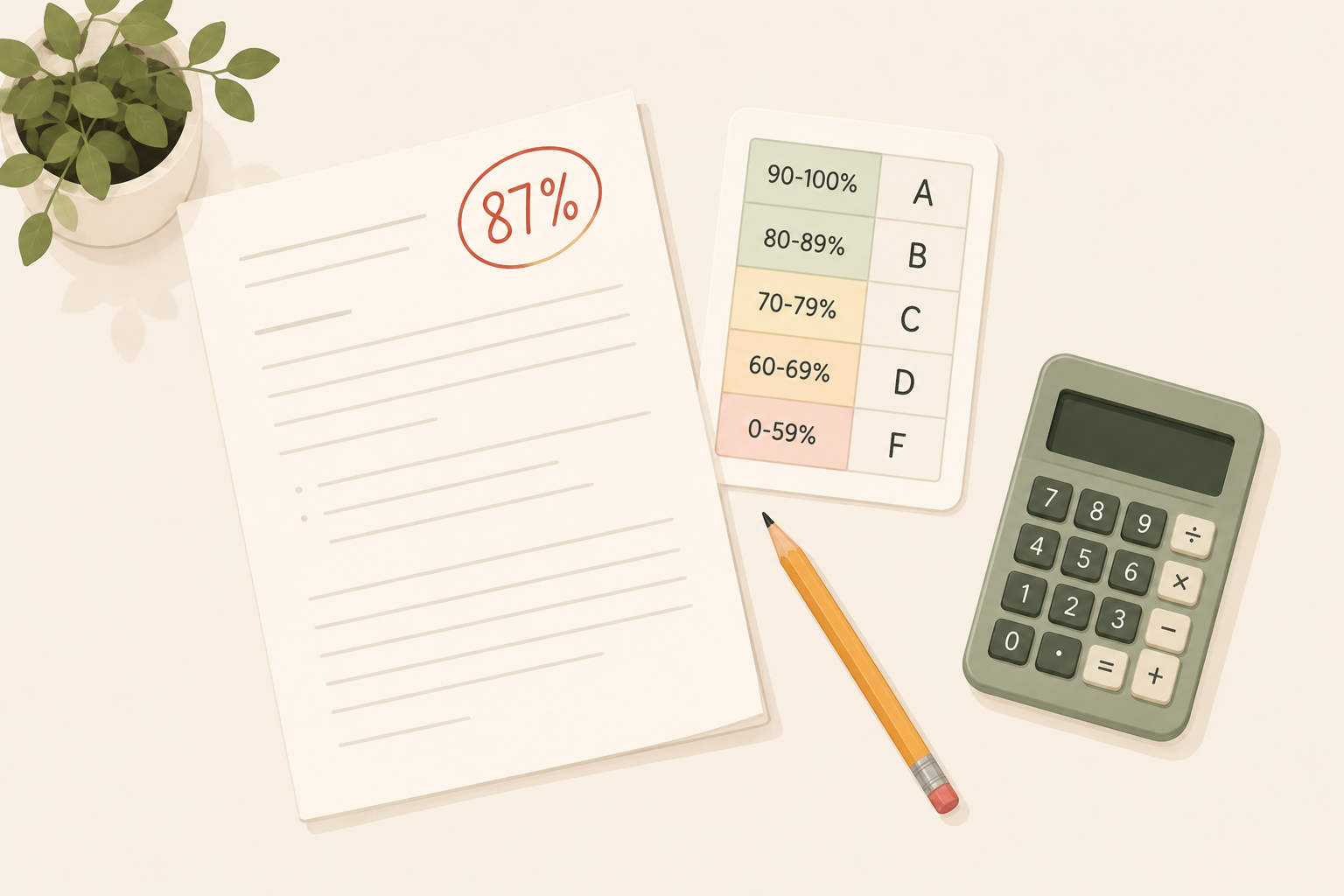 How to Convert a Percentage to a Letter Grade