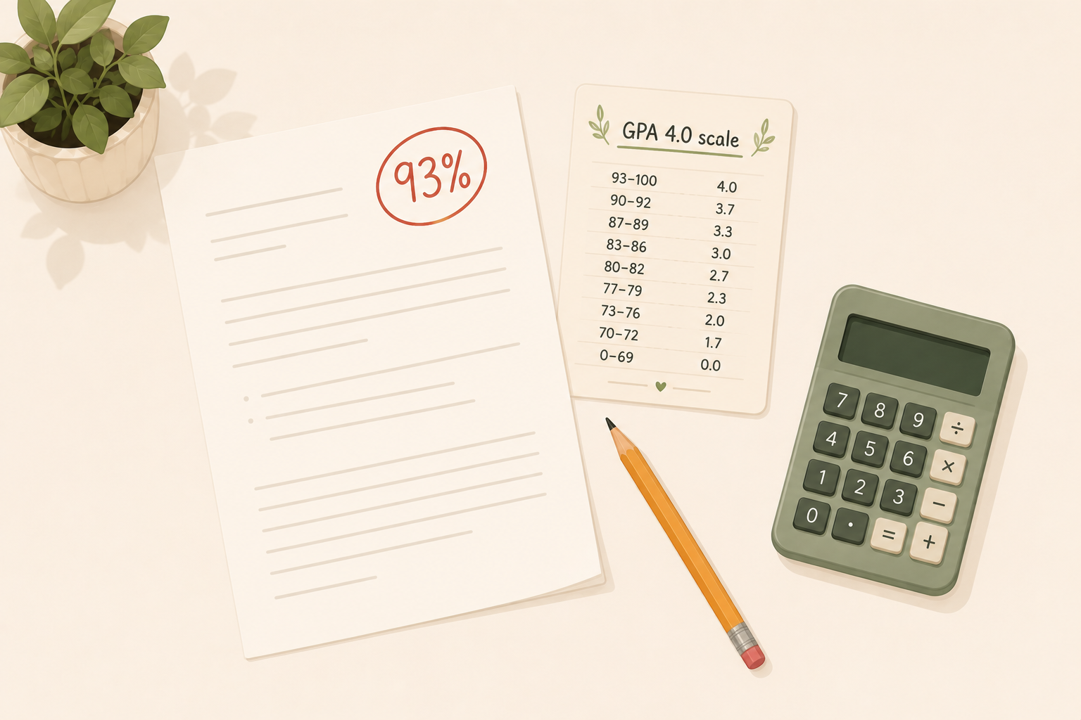 How to Convert a Percentage to GPA